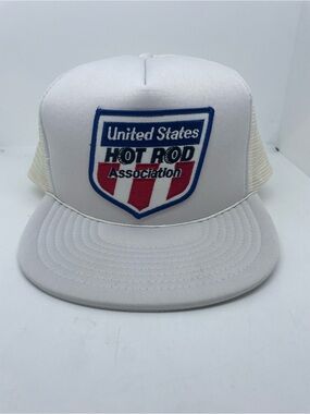 Vintage USA Hot Rod Association
Trucker Hat White Mesh Snapback